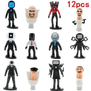 New Skibidi Toilet Man Camera Man Figure TV Man Speaker Man Model Cameraman Action Figures Decorations PVC Doll Toys Collectible