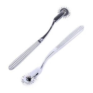 New Stainless Steel Pinwheel Needles Wheel Roller Submissve Fetish Sex Slave Kit Sex Toy Nipple Clitoris BDSM Lesbian Women