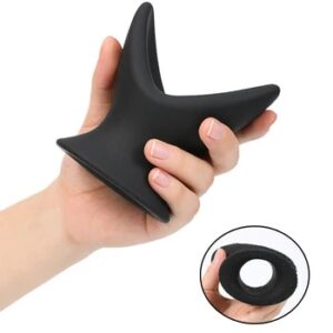 Opening Hollow Anal Dilator Anal Expanding Vagina Speculum Butt Plug Tunnels Silicone Plug Erotic Sex Toy for Women Men Gay Bdsm