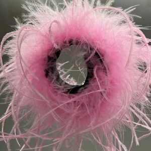 Pink Ostrich Feather Cuffs Wrist Sleeve 2023 New Fashion Women Hair Accessories 1PCS Feather Cuff Snap Bracelet Blazer