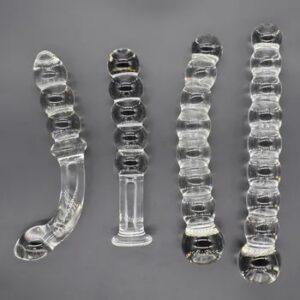 Pyrex Glass 8 Anal Beads Butt Plug G-spot Stimulation Dildo Penis Artificial Dick Gay Masturbate Adult Sex Toy For Women Men