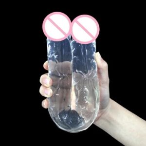 Realistic Dildo Double Ended Dildo Sex Toys for Woman Erotic Soft Long Jelly Dildo for Lesbian Flexible Big Penis Masturbator