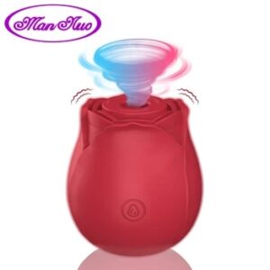 Rose Shape Vagina Sucking Vibrator Intimate Good Nipple Sucker Oral Licking Clitoris Stimulation Powerful Sex Toys for Women