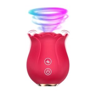 Rose Shape Vagina Sucking Vibrator Intimate Good Nipple Sucker Oral Licking Clitoris Stimulation Powerful Sex Toys for Women