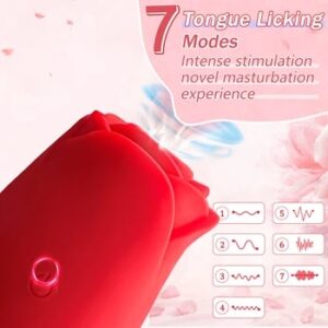 Rose Shape Vagina Sucking Vibrator Intimate Good Nipple Sucker Oral Licking Clitoris Stimulation Powerful Tongue Sex Toys Female