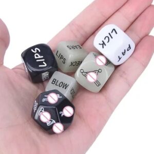 Sexy Dice Set Fun Adult Love Posture Couple Game Sex Noctilucent Erotic Lovers Position Foreplay Romantic Party Toy 1 Set