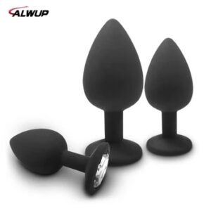 Silicone Anal Plug with Vibrator Massager Butt Plug Trainer Masturbator Adult Erotic Tools Anus Sex Toys for Female Male Unisex