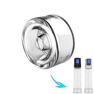 Silicone Sleeve Penis Pump Cylinder Ring Penis Extender Trainer Accessories Penis Erection Enlarger Exerciser Sex Toys For Men