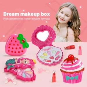 Simulation Girl Pretend Princess Makeup Toys Play House Children's Cosmetics Lipstick Eyeshadow Set For Kids Party Cosplay Game