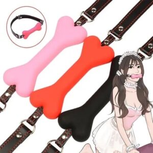 Soft Harness Mouth Silicone Dog Bone Ball Gag Open Mouth Gag Bdsm Bondage Slave Gag Sex Products Sm Sex Toys for Women