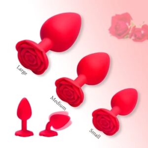 Soft Silicone Anal Plugs Rose Sex Toys for Woman Female Ana Buttplugs Annal Butplug Analplug Sexy Kit Adult Goods Tooys Man Gay