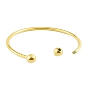 Stainless Steel Starter Charms Bracelet DIY Bangle Fit Beads Gold Plated Designer Jewelry for Women Girl