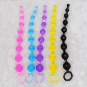 Super Long Silicone Butt Plug Anal Beads Ball Sex Toy for Beginners Man Women