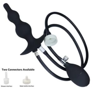 Tsaobe Inflatable Butt/Anal Plug for Enema Douche 2 in 1 Sex Toys for Sex Play Anus/Vagina Expander/Dilator/Flusher