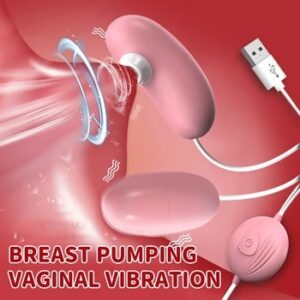 USB Double Jump Egg Clit Sucker Vagina Sucking Vibrator Female Clitoris Vacuum Stimulator Nipple Sex Toys Goods for Adults 18