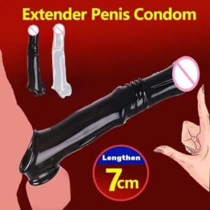 Vibrator Penis Sleeve Enlargement Lengthen Penis Cock Rings Delay Ejaculation Dildo Vaginal Stimulation Sex Toys for Man Couple