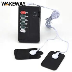 WAKEWAY Male penis extender enlarges electric shock sex electric stimulation penis ring electrotherapy male sex toys