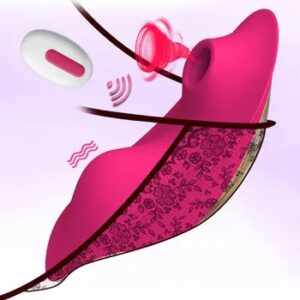 Wearable Sucking Vibrator 9 Mode Remote Control Sucker Vibrator Vagina Clitoris Stimulator Double motor Oral Sex Toys for Women