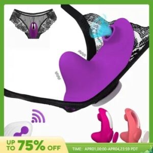 Wearable Sucking Vibrator Remote Control Butterfly Vibrator Invisible Panty Clitoral Sucker Vagina Stimulator Sex Toy for Women