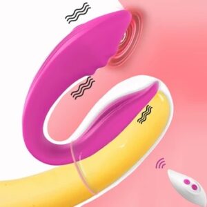 Wireless Remote Control Dildo Vibrator Female Dual Motors U Shape Clitoris Stimulator Wearable Sex Toys for Women Couples Adults