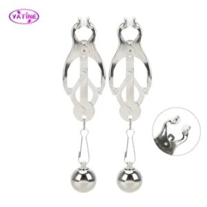 With Bell Metal Nipple Clamps For Women Breast Enlargement Clit Clips Sex Toys Couples Tool Bondage Set Adult Games Erotic Goods